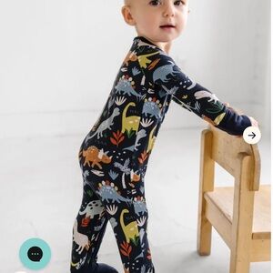 NWT Little Sleepies Navy Jurassic Jungle Zippy 6-12 months